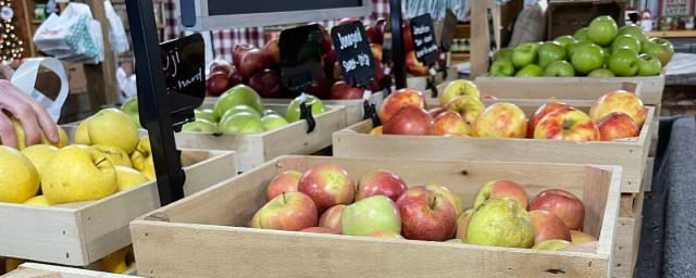 orchard retail display — Hartford Orchards LLC, from its own website