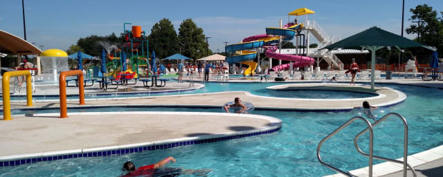Boomtown Bay Family Aquatic Center, from its own website