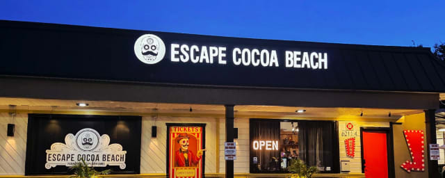 venue exterior — Escape Cocoa Beach, from its own website