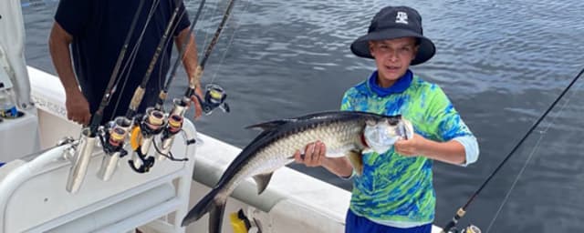 fishing activity at the venue — Naples Florida Dolphin Adventures, from its own website