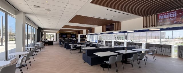 stadium lounge interior — Texas Health Mansfield Stadium, from its own website