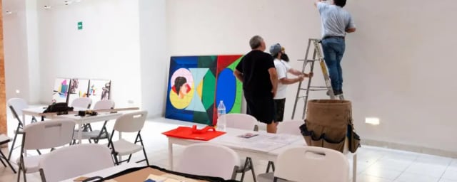 gallery installation activity — Museum of Contemporary Art of the Americas, from its own website