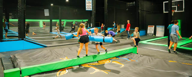 trampoline park interior — Camden Adventure, from its own website