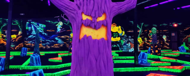 venue interior — Monster Mini Golf Allentown, from its own website