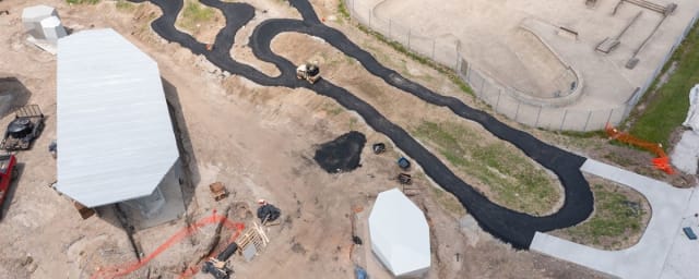 Allegheny County Bike Pump Track & Climbing Wall Park, from its own website