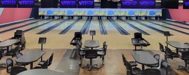 bowling alley interior — Deer Lakes Bowl & Lounge, from its own website
