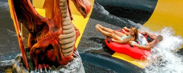 photograph of the venue's defining feature — Sandcastle Water Park, from its own website