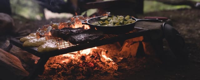 campfire cooking activity at the venue — Back To Eden, from its own website