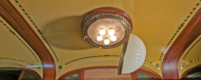 interior architectural detail — Rockhill Trolley Museum, from its own website