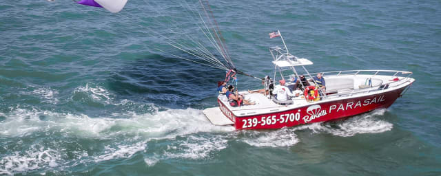parasailing activity at the venue — Ranalli Parasail, from its own website
