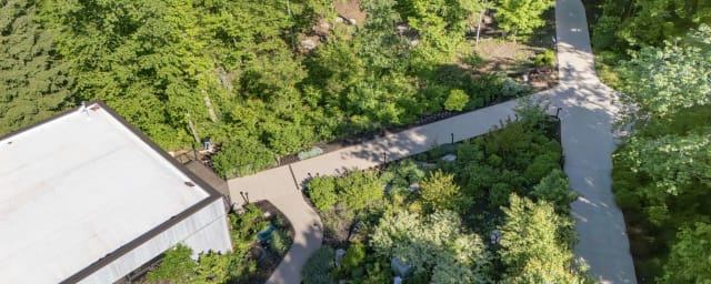 aerial grounds photograph — Pittsburgh Botanic Garden, from its own website