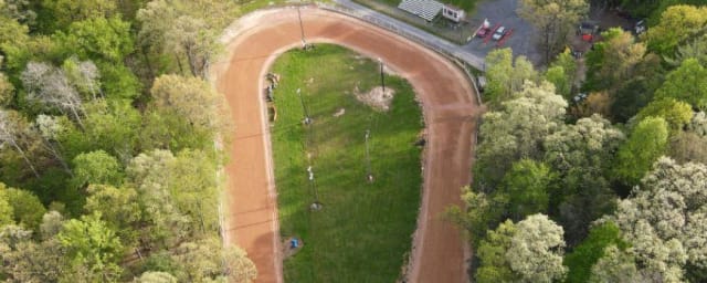 aerial premises photograph — Penns Creek Raceway, from its own website