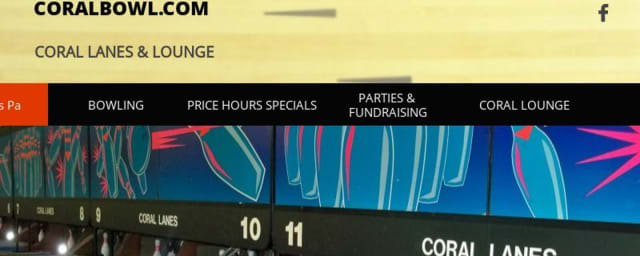 photograph of premises — Coral Lanes & Lounge, from its own website