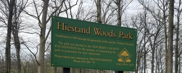 Hiestand Woods Park and Preserve, from its own website