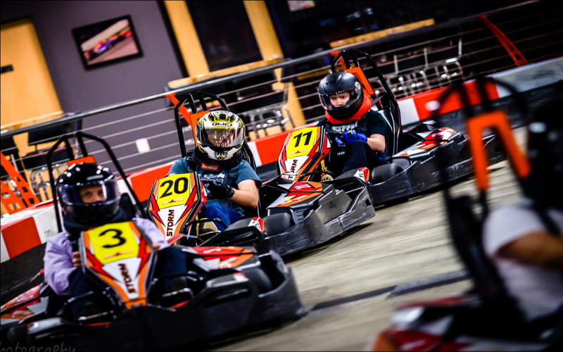 High Voltage Indoor Karting, from its own website