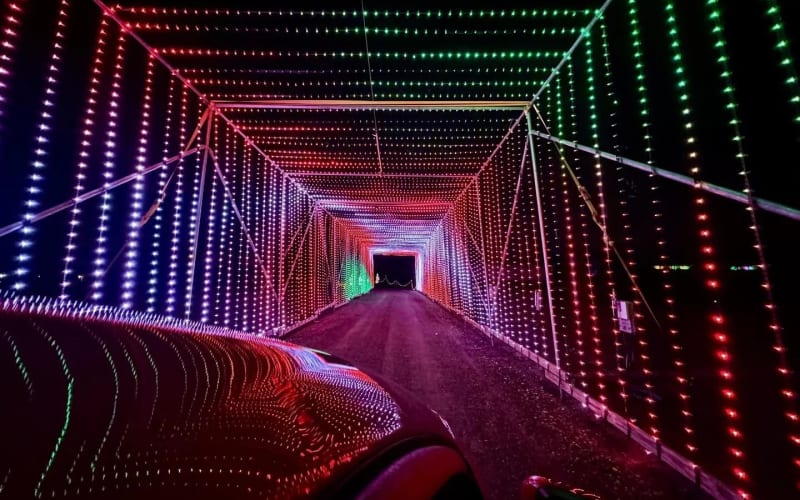 Christmas Lights Ohio at the Delaware County Fairgrounds, from its own website
