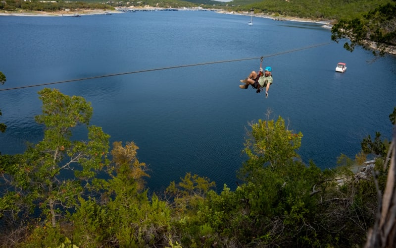 Lake Travis Zipline Adventures, from its own website