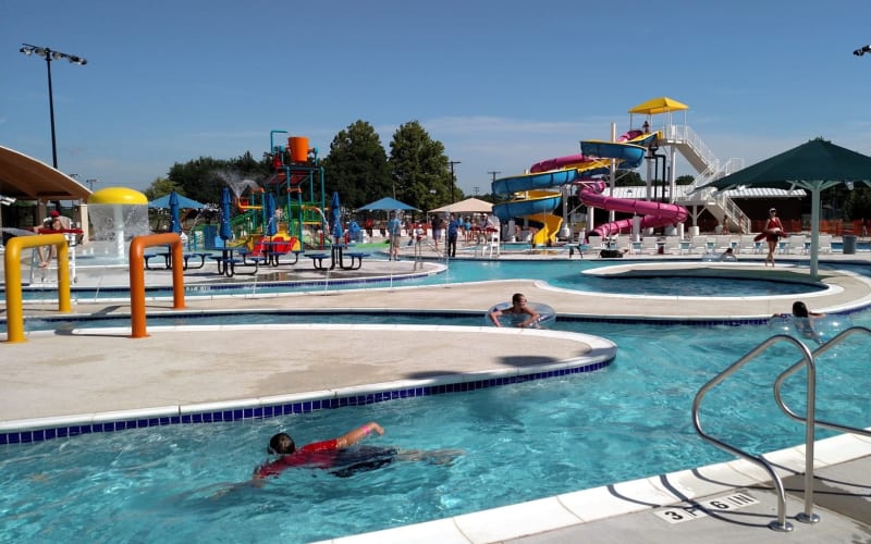 Boomtown Bay Family Aquatic Center, from its own website