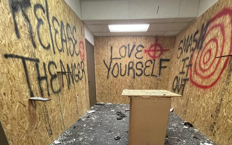 Frustration Station & Entertainment, LLC (Rage Room) (Splatter Room), from its own website