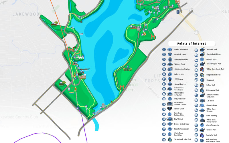 White Rock Lake Park, from its own website