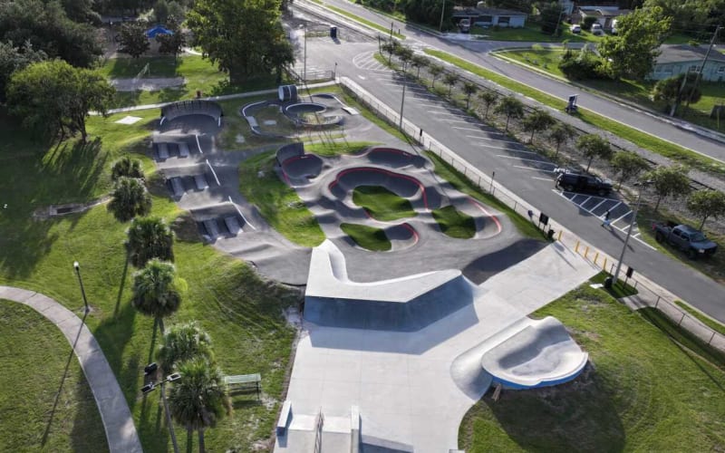 Pumptrack Ocoee, Florida by Velosolutions, from its own website