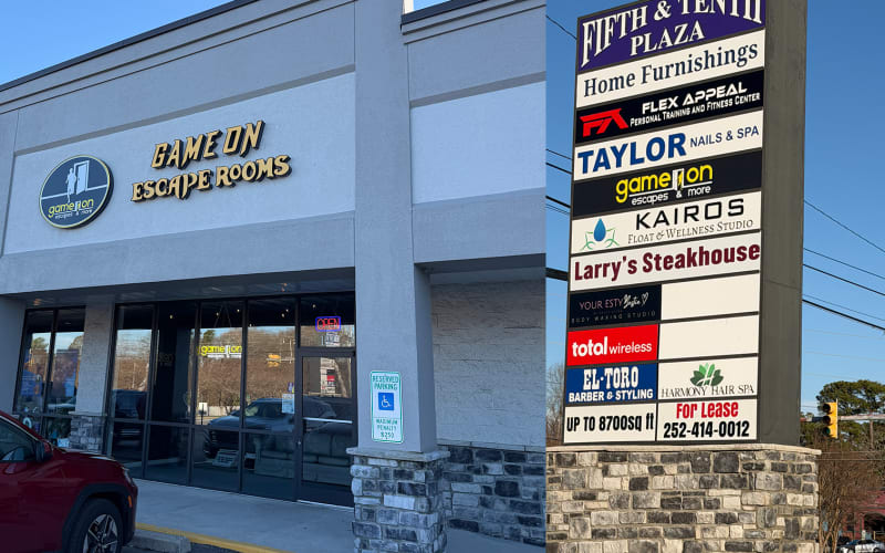 Game On Escapes & More - Greenville (formerly Undaunted), from its own website