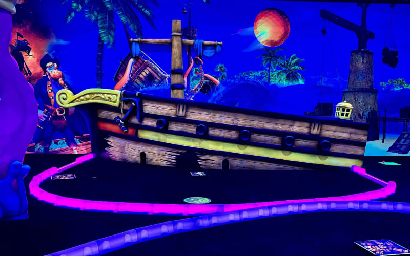 Shipwreck Neon Mini Golf, from its own website