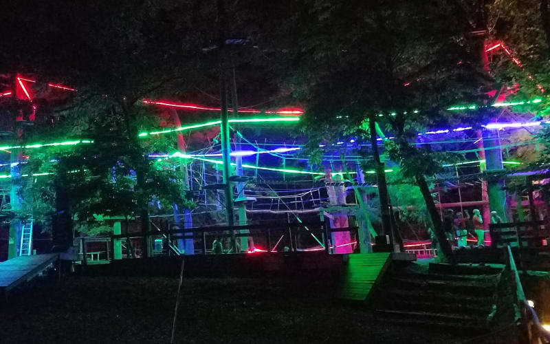 Asheville's Family Friendly Haunted Trail At The Adventure Center of Asheville, from its own website