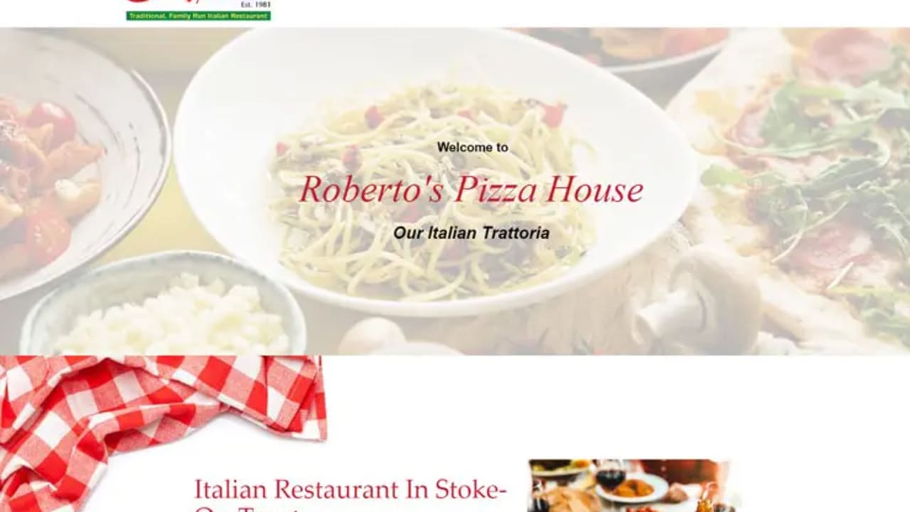 Roberto's Pizza House in Stoke-on-Trent