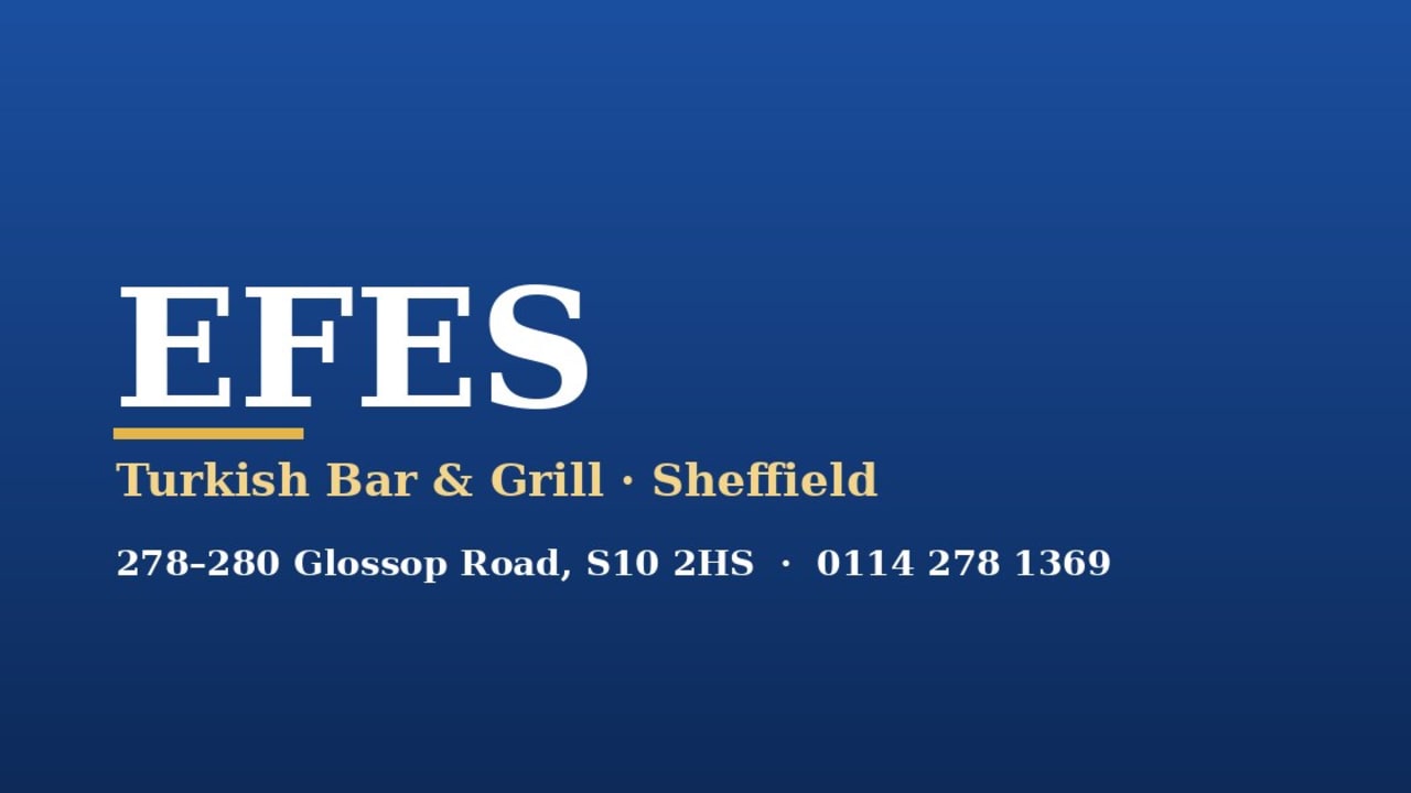 Efes Restaurant in Sheffield