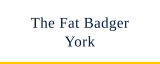 The Fat Badger York logo