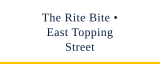 The Rite Bite • East Topping Street logo
