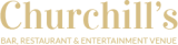Churchills bar, restaurant, wedding and function suites logo