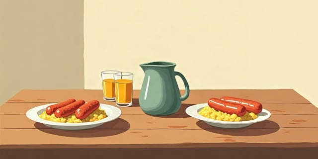 A family lunch laid out on a wooden table — the kind of meal parents are looking for when they search for where kids eat free today.
