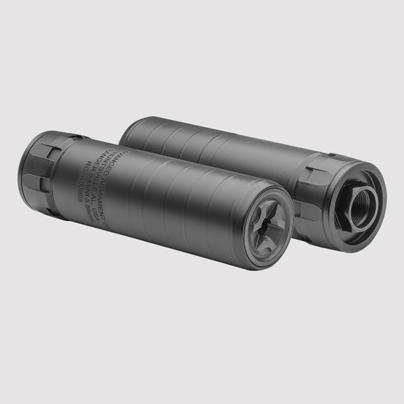AAC Ranger 5 Mini Inconel 5.56 Rifle Suppressor 1/2x28 Full Auto Rated-img-1