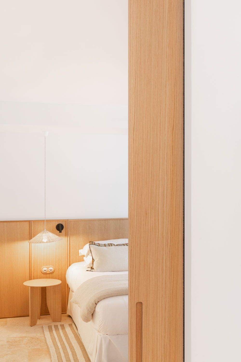 Suite with terrace at Le Couvent des Minimes in Mane, with bed and view over the hills