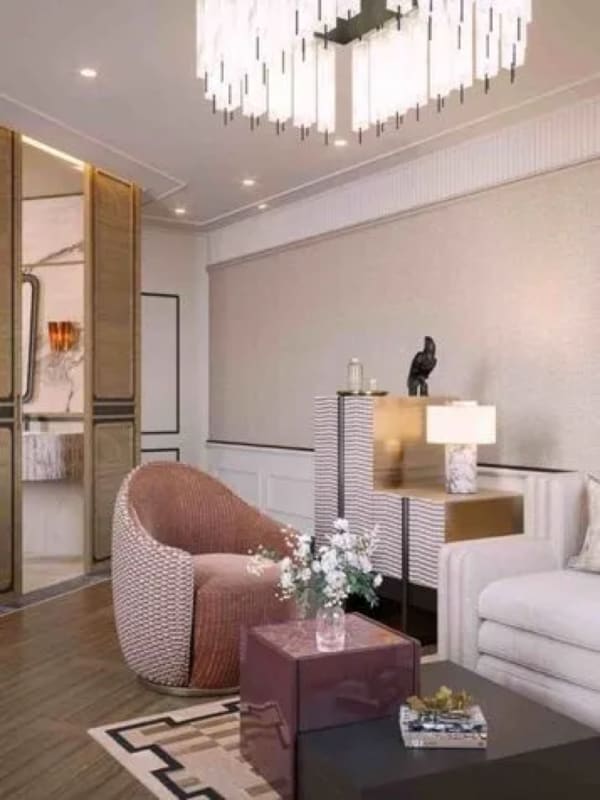 The living area of the Studio Suite at BLESS Barcelona, the hotel's largest category at 114 sq m