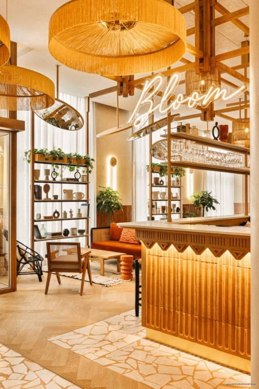 Le bar du Bloom House Hôtel et Spa à Paris