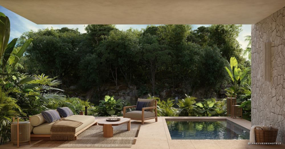 Suite avec piscine privée d'un complexe de la collection luxe de Hyatt