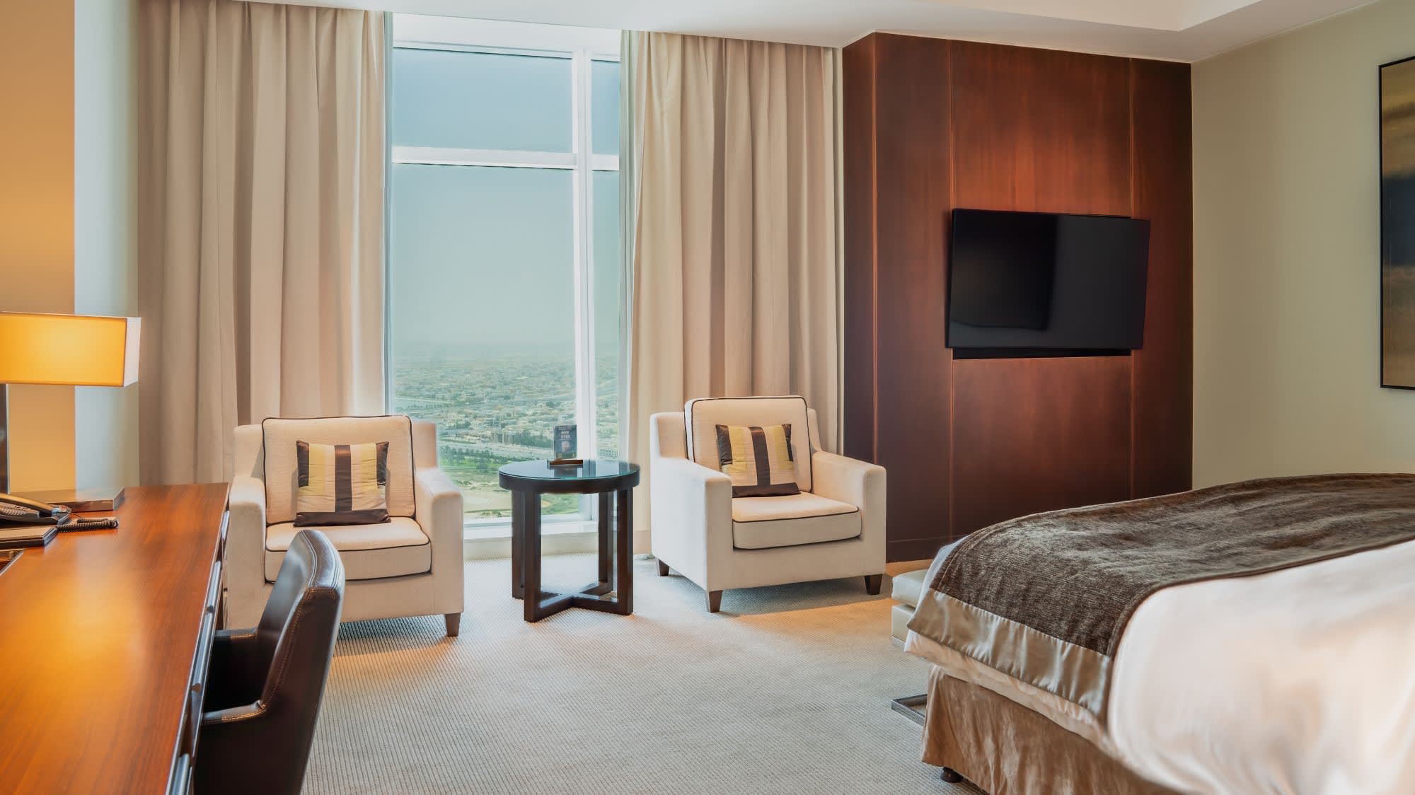 Une chambre Deluxe du JW Marriott Marquis Dubaï
