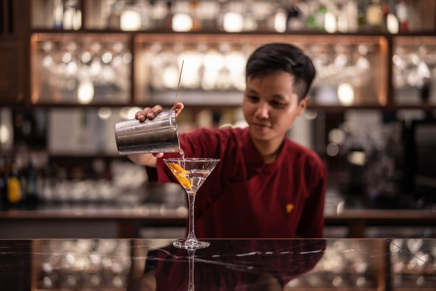 Cocktail préparé au bar de The Anam Mui Ne