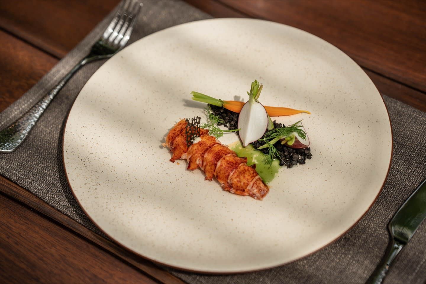 Assiette gastronomique au restaurant de The Anam Mui Ne