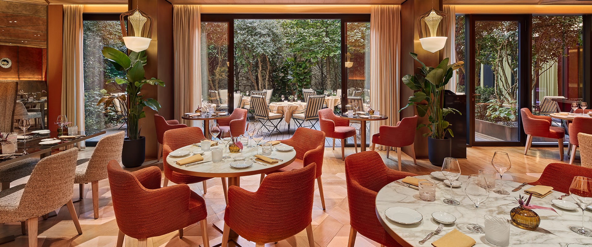 La terrasse d'Il Ristorante - Niko Romito au Bulgari Hotel Paris