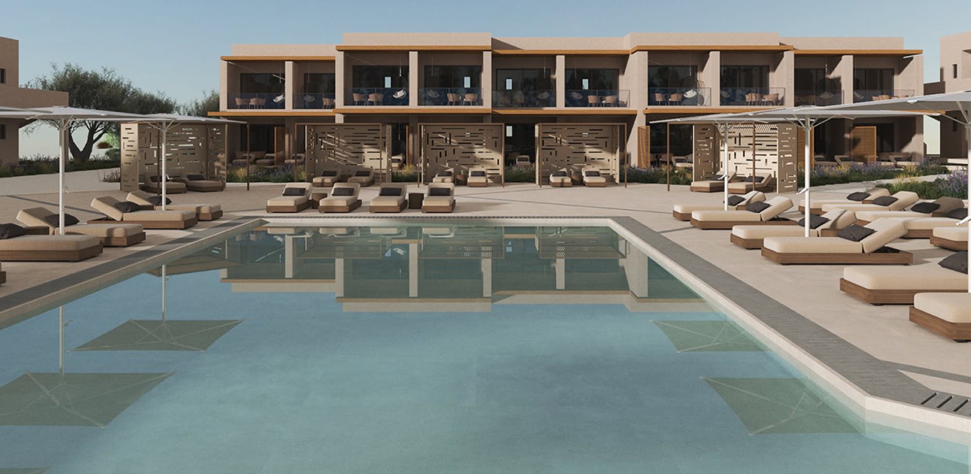 La piscine du Lambi Resort à Kos