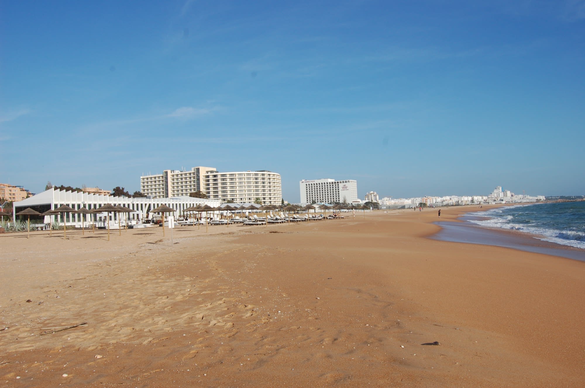 La plage de Vilamoura en Algarve