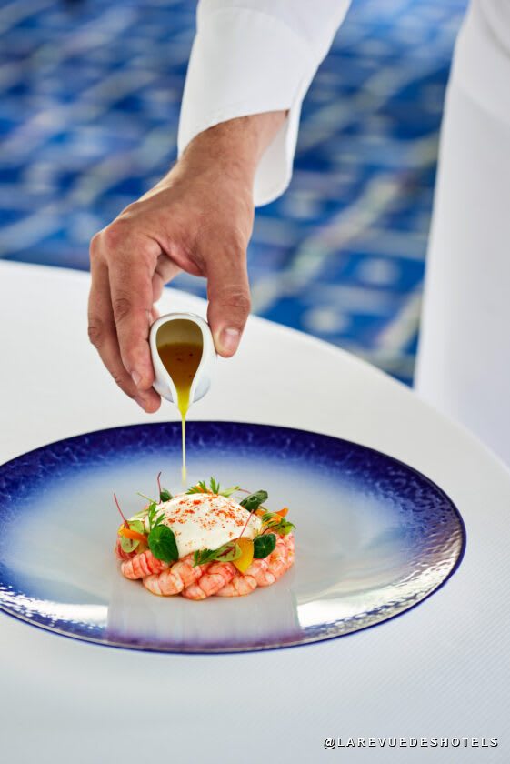 A Mediterranean signature dish by Alain Ducasse in Monte-Carlo