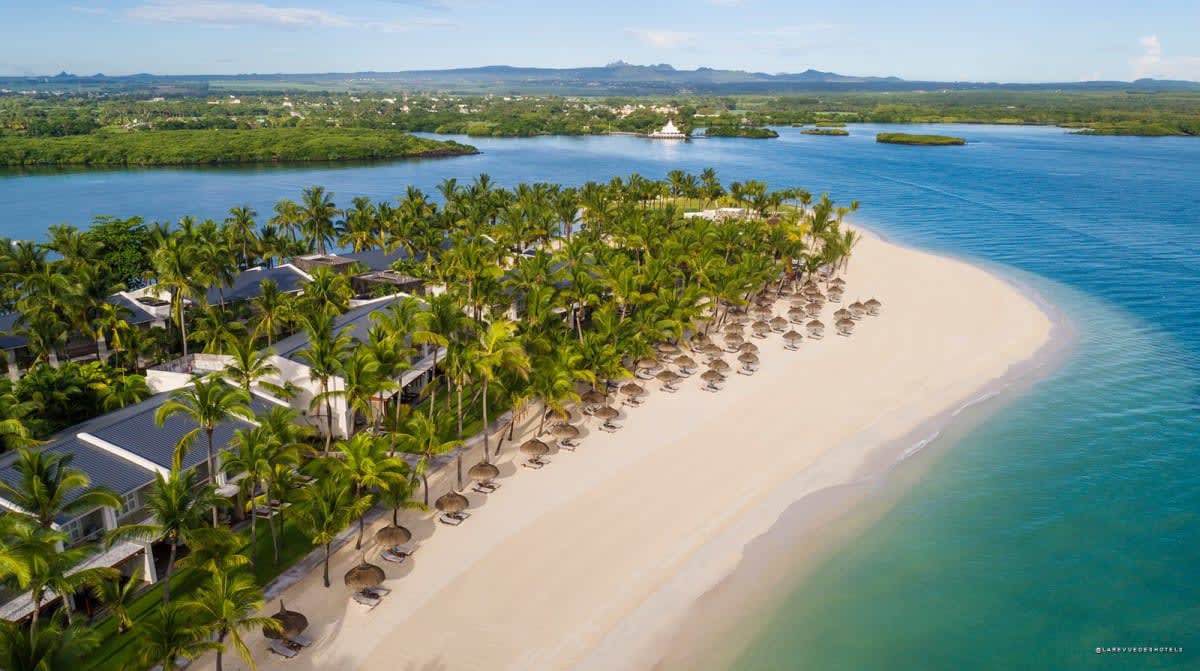 Peninsula and lagoon at One&Only Le Saint Géran, Mauritius · La Revue des Hôtels