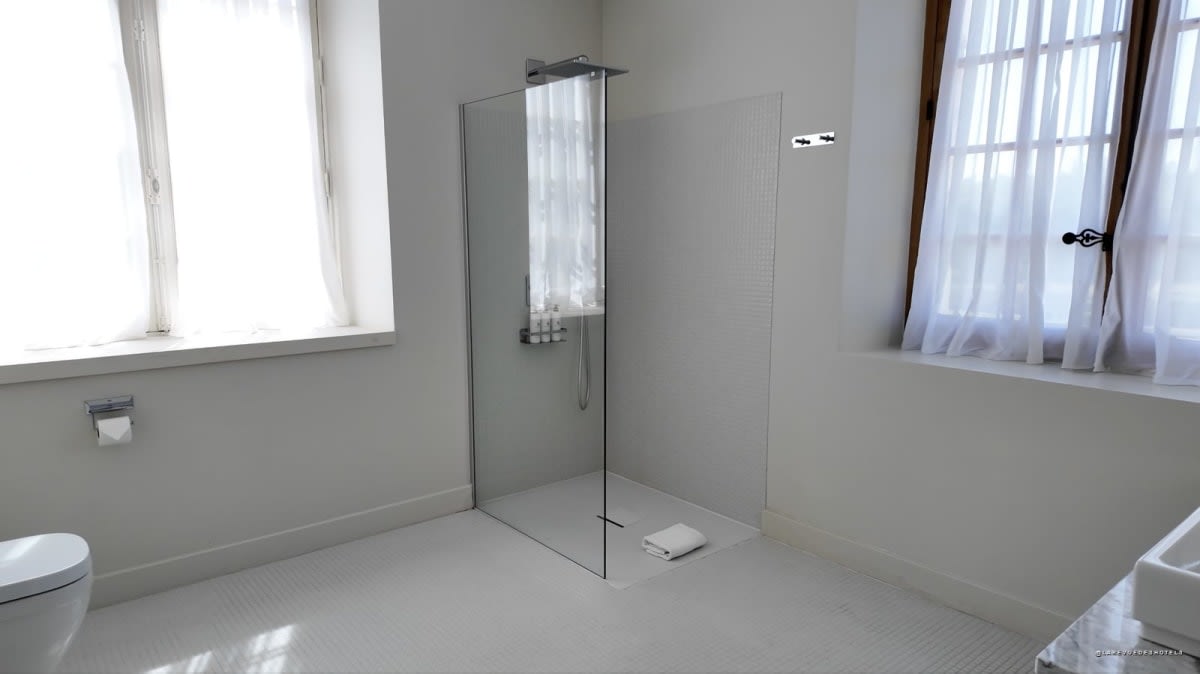 La salle de bain de la suite 26 · Château La Borde en Sologne · La Revue des Hôtels