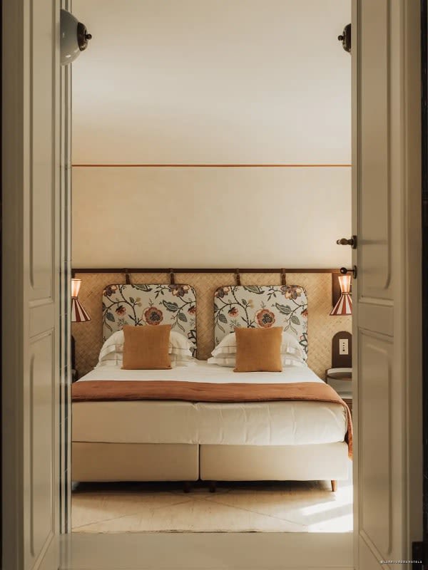 Chambre de la Villa Ines, design rétro italien à Forte dei Marmi