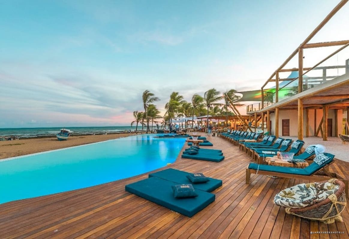 Vue aérienne du futur Nanö Beach Hotel à Subaúma, sur le littoral nord de Bahia